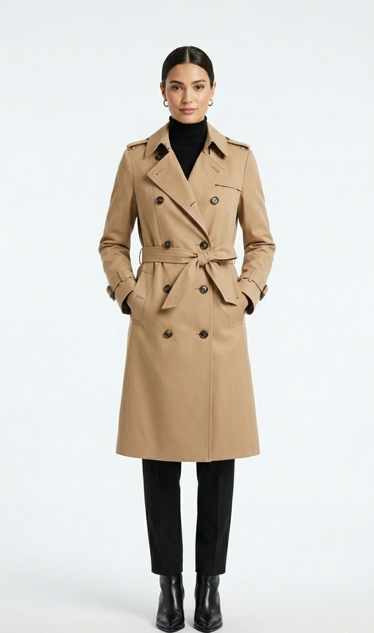 Classic Belted Trench Coat