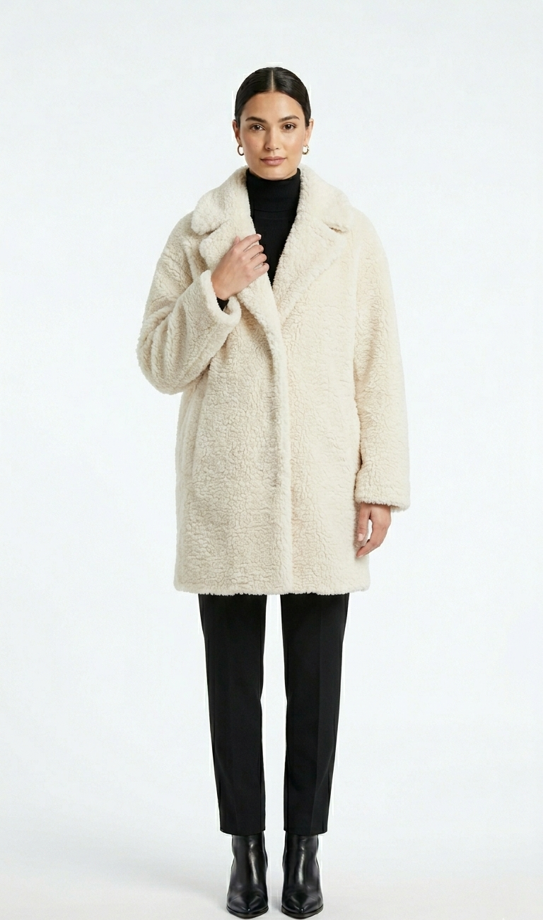 Oversized Teddy Fleece Coat
